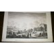 GRAVURE ANCIENNE NAPOLEON BOMBARDEMENT DE MADRID