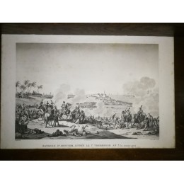 GRAVURE ANCIENNE NAPOLEON BATAILLE D'ABOUKIR