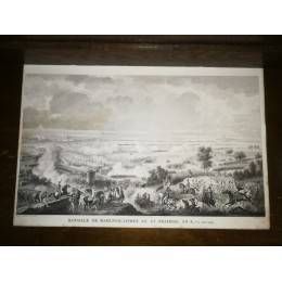 GRAVURE ANCIENNE NAPOLEON BATAILLE DE MARENGO