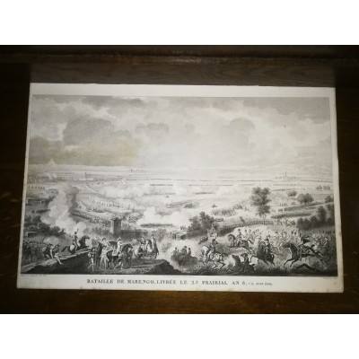 GRAVURE ANCIENNE NAPOLEON BATAILLE DE MARENGO