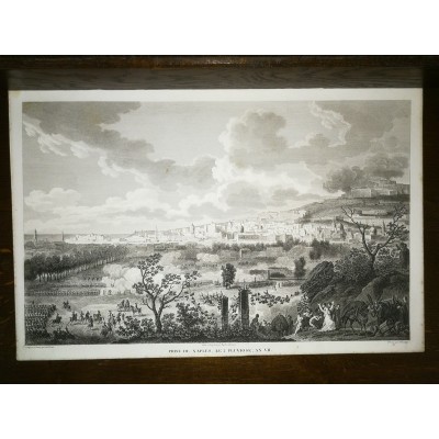 GRAVURE ANCIENNE NAPOLEON PRISE DE NAPLES