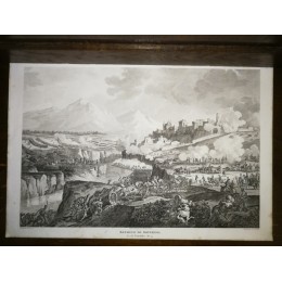 GRAVURE ANCIENNE NAPOLEON BATAILLE DE ROVEREDO