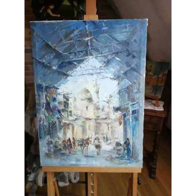 Tableau peinture huile sur toile orientaliste