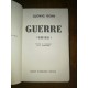 Guerre (Krieg) par Ludwig Renn Edition originale numérotée