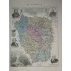 Carte ancienne Authentique de La Seine et Oise 1861