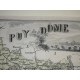 Carte ancienne Authentique du Puy de Dôme 1861