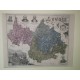 Carte ancienne Authentique de la Savoie 1861