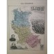 Carte ancienne Authentique de La Loire 1861