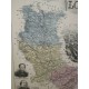 Carte ancienne Authentique de La Loire 1861