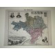 Carte ancienne Authentique du Gard 1861