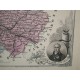 Carte ancienne Authentique du Lot et Garonne 1861