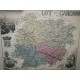 Carte ancienne Authentique du Lot et Garonne 1861