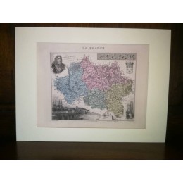 Carte ancienne Authentique de l'Allier 1861