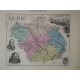 Carte ancienne Authentique de l'Aube 1861