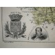 Carte ancienne Authentique de la Corrèze 1861