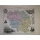 Carte ancienne Authentique de la Creuse 1861