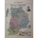 Carte ancienne Authentique de La Seine et Marne 1861