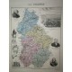 Carte ancienne Authentique du Jura 1861