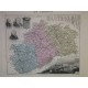 Carte ancienne Authentique de la Haute-Saône 1861