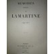 Mémoires inédits de Lamartine (1790-1815)