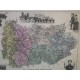 Carte ancienne Authentique de la Meurthe 1861