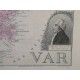 Carte ancienne Authentique du Var 1861