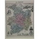 Carte ancienne Authentique d'Ille et Vilaine 1861