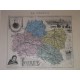 Carte ancienne Authentique du Loiret 1861