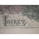 Carte ancienne Authentique du Loiret 1861