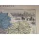 Carte ancienne Authentique du Loiret 1861