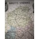 Carte ancienne Authentique de la Haute-Vienne