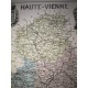 Carte ancienne Authentique de la Haute-Vienne