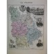 Carte ancienne Authentique de la Vienne 1861