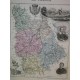 Carte ancienne Authentique de la Vienne 1861