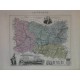 Carte ancienne Authentique de l'Oise 1861
