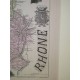 Carte ancienne Authentique du Rhône 1861