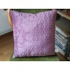 Coussin diamant grenat à motif géométrique