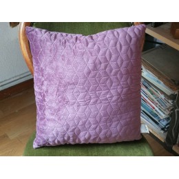 Coussin diamant grenat à motif géométrique 45 x 45