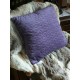 Coussin diamant violet à motif géométrique