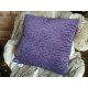 Coussin diamant violet à motif géométrique