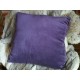 Coussin diamant violet à motif géométrique