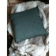 Coussin lisse vert foncé uni 45 x 45