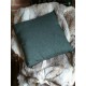 Coussin lisse vert foncé uni 45 x 45