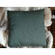 Coussin lisse vert foncé uni 45 x 45