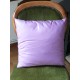 Coussin lisse violet brillant 45 x 45