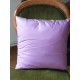 Coussin lisse violet brillant 45 x 45