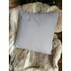 Coussin gris à tissu doux uni 45 x 45