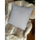 Coussin gris à tissu doux uni 45 x 45