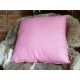 Coussin lisse rose brillant 45 x 45