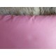 Coussin lisse rose brillant 45 x 45